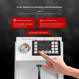 Machine à café automatique commerciale et distributeur d'eau chaude avec <span class=keywords><strong>mousseur</strong></span> à vapeur pour la préparation de cappuccino et de thé au lait - Product Image 1