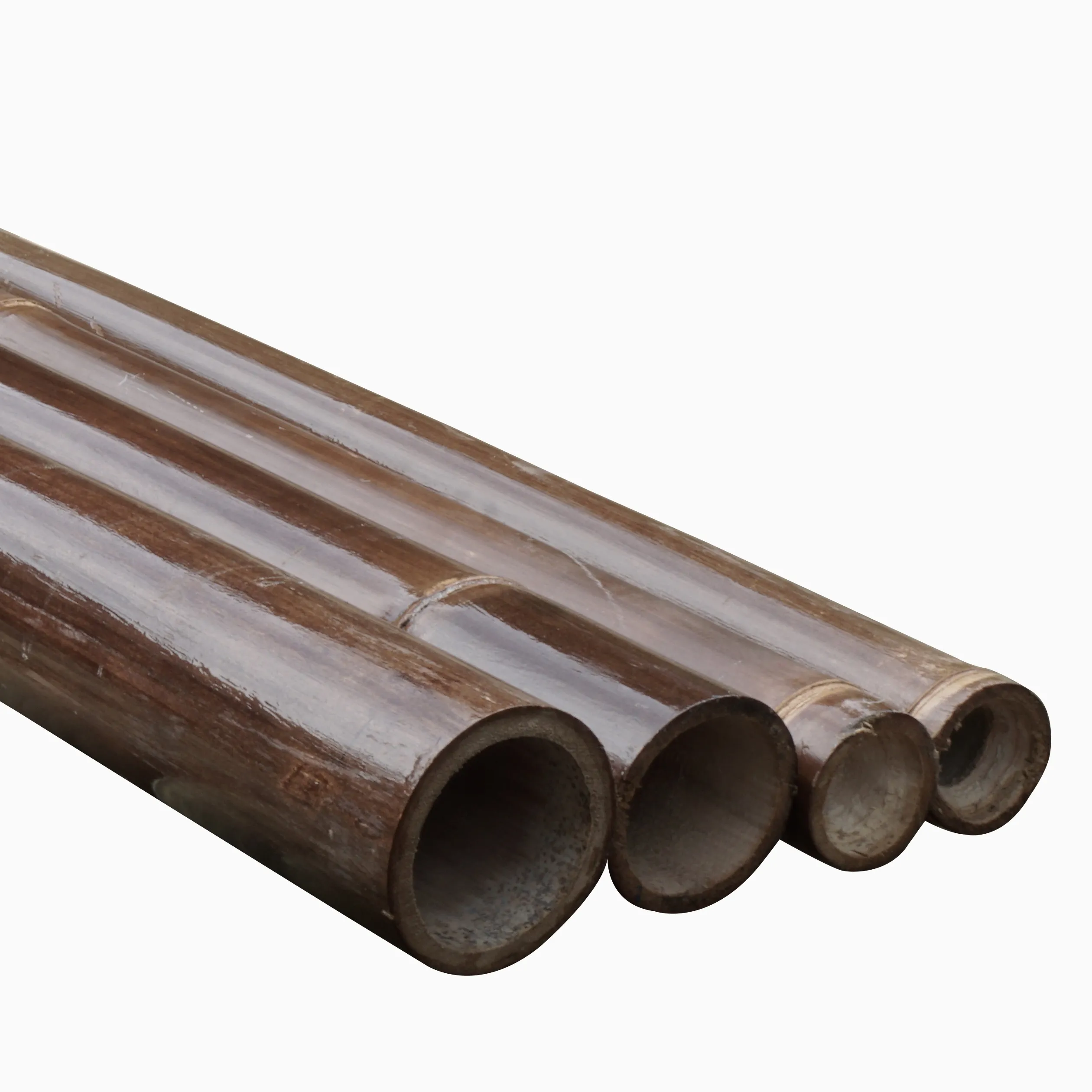 Hoge Kwaliteit Indonesië Bamboe Java Zwarte Bamboe Behandeld Voor Bouw (Zwarte Bamboe Met Afwerking) 300Cm