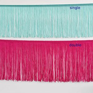 Frange à pampilles en polyester <span class=keywords><strong>double</strong></span> fil de haute qualité de 15 cm (6 po) pour robe - Vente en gros - Product Image 5