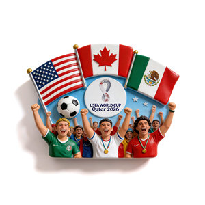 Aimant commémoratif de l'événement de football 2026, Capitole américaine, résine 3D, souvenir de la Coupe <span class=keywords><strong>du</strong></span> monde de football, autocollant décoratif pour réfrigérateur - Product Image 5