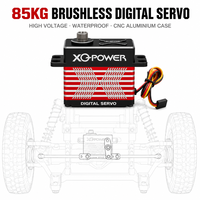 Servomoteur à engrenages en acier 25T 85kg XQ-POWER sans balais programmable étanche boîtier en aluminium CNC haute tension pour voiture RC et robot