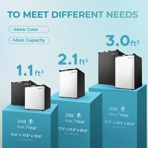 यूहोमी 1.1cu. फीट एकल दरवाजा मिनी फ्रीजर सीधे फ्रीजर रेफ्रिजरेटर घर के उपयोग के लिए सीधे फ्रीजर रेफ्रिजरेटर - Product Image 4