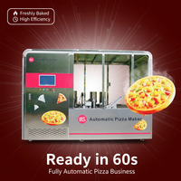 Mesin Pizza Instan Segar & Panas Panggang, Mesin Penjual Pizza Otomatis, Pembuat Pizza Cerdas, Untuk Restoran, Kontrol Sentuh