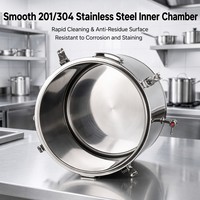 Glacière Isotherme en Acier Inoxydable | Conteneur Thermique pour Nourriture Buffet Restaurant