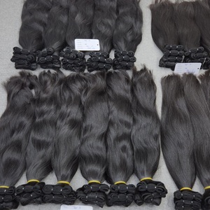 Virgin Cuticle Intact Hair Bundle Vendors Double Drawn Weft Raw Human Hair Extension Natural Style at Wholesale Price - Product Image 3