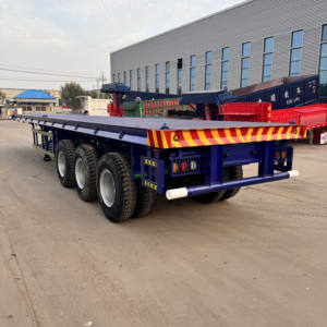 Semirremolque Tipo de acero Remolque plano Carrocería Camión Remolques - Product Image 4