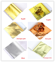 Kits de dorure pour l'art, le bricolage, la sculpture, la décoration de médailles, la technique de peinture, l'impression offset, ensemble de feuilles d'or métalliques