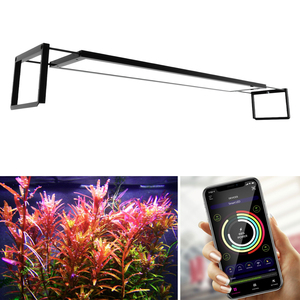 Lámpara LED Inalámbrica para Acuarios con Control por Aplicación Bluetooth, 4 Canales, Regulador de Intensidad, RGBW, Espectro Completo, 45/60/90/120 cm, <span class=keywords><strong>Agua</strong></span> <span class=keywords><strong>Dulce</strong></span> - Product Image 1