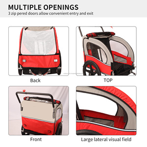 Meilleure vente remorque vélo Cargo gros pneu vélo enfants bébé remorque de vélo - Product Image 5