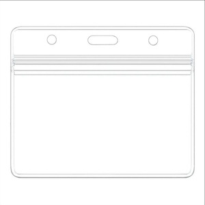 <span class=keywords><strong>Porte</strong></span>-badges en plastique transparent imperméable avec clip - Product Image 3