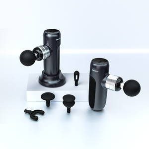 Beoka Metal de alta calidad Mini Muscle 5 Head pistola de masaje profesional cuerpo de tejido profundo máquina de masajeador Facial portátil - Product Image 5