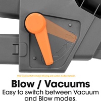 Souffleur de feuilles multifonctionnel de qualité industrielle Aspirateur et aspirateur Sèche-cheveux Concasseur alimenté par batterie Dispositif en plastique