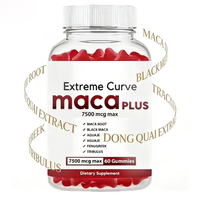 Gummies Black Maca Plus pour adultes, pour des fesses plus volumineuses et une vitalité accrue - 2 gummies par portion, booster fessier