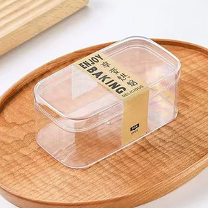 Hộp đựng bánh Tiramisu nhựa cứng trong suốt PS, kích thước 12*6*5cm, số lượng đặt hàng tối thiểu 40 bộ, thích hợp đựng bánh quy, bánh Cranberry thủ công, bánh trái cây. - Product Image 4