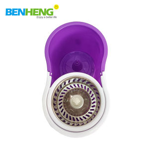 China 360 roto Easy cubeta Turbo acero spin and go escurr Easy-wring microfibra wet <span class=keywords><strong>Master</strong></span> Rosa Cubo de fregona de pared - Product Image 5