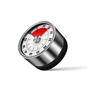 Timer di funzionamento meccanico manuale di nuovo Design magnete supporto retrattile Timer visivo da tavolo Timer di cottura da cucina