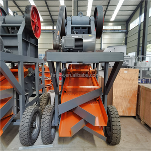 Небольшая портативная щековая дробилка для продажи портативная дробилка для каменной руды щековая дробилка с вибрационным питателем и конвейером - Product Image 5