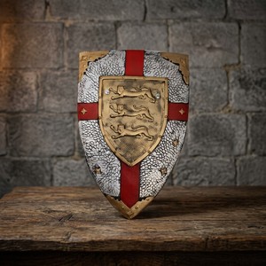CUSTOM Medieval Knight Shield Foam Red/Black Crest Role Play Costume Decor Unisex Ages 14+ - Product Image 6