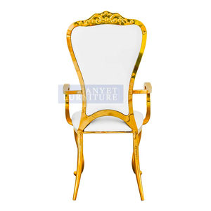 Accoudoir de <span class=keywords><strong>chaise</strong></span> <span class=keywords><strong>en</strong></span> acier inoxydable et or, livraison gratuite, accoudoir pour événement de mariage, offre spéciale - Product Image 2