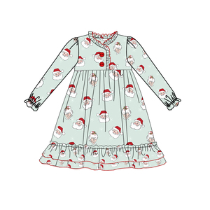Pigiama natalizio Puresun per bambini, <span class=keywords><strong>abbigliamento</strong></span> autunnale/<span class=keywords><strong>invernale</strong></span> per bambini, stampa Babbo Natale, completo pigiama da <span class=keywords><strong>bambina</strong></span> in 2 pezzi. - Product Image 5