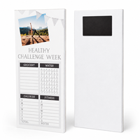 Planificador Semanal Personalizado con Foto, Papel Rayado Ancho Desprendible, Reverso Magnético, Desafío Saludable, para Oficina Familiar o Escritorio