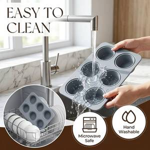 MUYULINS Factory 6-Cavity Round LFGB 100% Food Grade Platinum Non-Stick Coating BPA-Free <b>Silicone</b> Mousse Cake Mold - Product Image 4