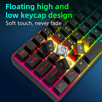 Özel bilgisayar klavyeler Rgb arka Laptop Pc oyun ve tak tel için 60% Mini oyun klavyesi