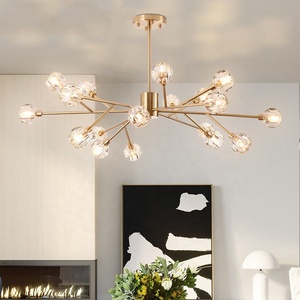 Lampadario Sputnik <span class=keywords><strong>Moderno</strong></span> a 9 Luci in Cristallo per <span class=keywords><strong>Soggiorno</strong></span> - Product Image 6