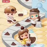 Venta al por mayor 100% Original 21 Bolsas/Set Pop Beans Coffee Factory Series Caja Sorpresa PVC Figuras Miniatura a Escala 1/12 12+ Juguetes Decorativos