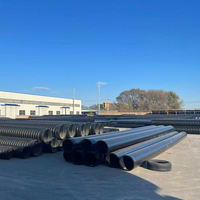 Tuyau HDPE PE100 SDR33 450 mm avec bouchon d'extrémité pour système de support de ponton flottant pour la construction de plateformes flottantes en aquaculture marine