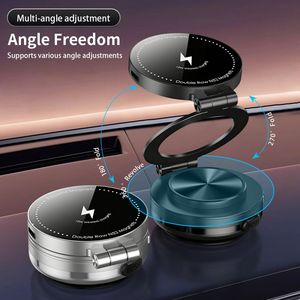 Wholesale Holder Phone <b>Wireless</b> <b>Charging</b> Mobile Cell Phone <b>Stand</b> Holder 360 Degrees Alloy Magnetic Phone Holder Car - Product Image 1