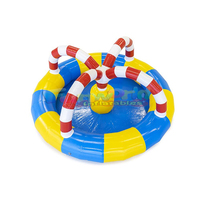 Jeu de Pêche de Canards Gonflable en Plein Air pour Enfants, Fête Amusante, avec Pompe à Eau, pour Piscine ou Étang