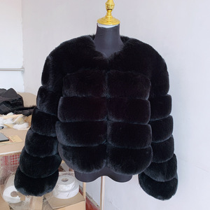 Poncho in Finta Pelliccia di Volpe per Donna, Nuovo Modello Autunno Inverno, Caldo e Casual, Patchwork Vintage, <span class=keywords><strong>Abbigliamento</strong></span> Femminile - Product Image 4