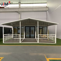Portable 20Ft Conteneur Mobile Préfabriqué Petite Maison Toit Triangulaire Extensible Deux Chambres Maison Modulaire En Acier Matériel Hôtel
