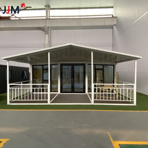 Di động 20ft container di động đúc sẵn Ngôi nhà nhỏ hình tam giác mái mở rộng hai phòng ngủ mô-đun Nhà Vật liệu thép khách sạn - Product Image 2