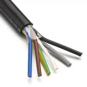 Kabel Fleksibel 6 Inti Kabel Fleksibel 4Mm 5c Kabel Fleksibel 3 Inti Tembaga Listrik