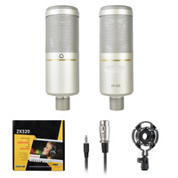 Neues ZX320 Gaming 48V XLR Kondensatormikrofon mit Nierencharakteristik für Live-Streaming, Aufnahmen & Karaoke