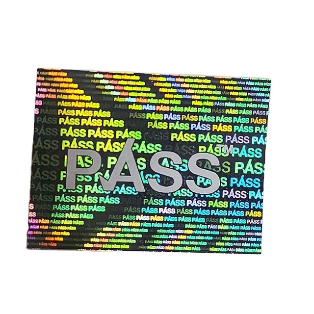 Custom Anti-counterfeit Product Pass Hologram Sticker 3d QC Pass Hologram Sticker