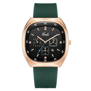 Reloj de Mujer de Alta Gama, Reloj de Estudiante con Esfera Ovalada, Silicona, Resistente al Agua, con Calendario - Product Image 4