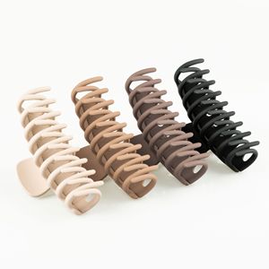 Oferta Especial: Pinza de <span class=keywords><strong>Pelo</strong></span> Grande de Plástico Esmerilado con Diseño Geométrico de Tiburón para Mujer, Ideal como Regalo - Product Image 3