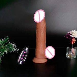 JoyPark RTS Realistischer Intelligenter Heizender Teleskopischer Flüssigsilikon Kabelloser Ferngesteuerter Stoßvibrator 360° Rotierender Dildo Weich - Product Image 4