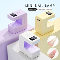 Lampe à ongles LED UV portable mini, trois couleurs, séchage rapide, alimentation USB, sèche-ongles compact, outil de manucure pour la maison et le salon