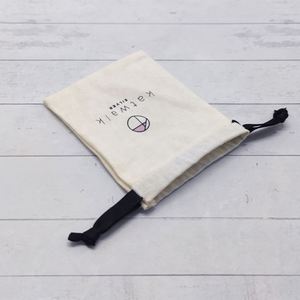 Beige Cotton Linen <b>Drawstring</b> <b>Pouch</b> Small Linen Packaging Bag Soft Cotton Linen Jewelry <b>Pouch</b> - Product Image 6