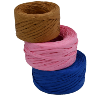 Cordon torsadé biodégradable de couleur naturelle avec un diamètre de 0,3 cm à 0,8 cm, spécifications personnalisées pour l'emballage cadeau et les décorations