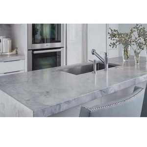 Meubles <span class=keywords><strong>de</strong></span> cuisine, <span class=keywords><strong>comptoir</strong></span> en pierre <span class=keywords><strong>de</strong></span> marbre, <span class=keywords><strong>blanc</strong></span>, 1 pièce - Product Image 3