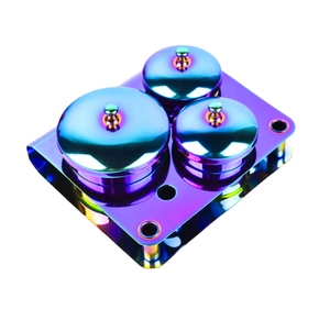 新款专业3pcs/套不锈钢指甲水晶杯液体粉末消毒杯带盖单体Dappen盘 - Product Image 3