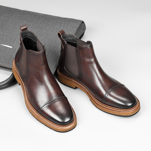 S0068X Nouvelles Chaussures Oxford pour Homme en Cuir Véritable de Vachette, Style Gentleman Formel, Bord Ouvert, Broderie Perle, Tendance Automne Légère, pour Marié - Product Image 5