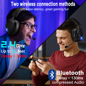Casque de jeu sans fil 2,4 G à triple mode avec microphone, étanche IPX4, <span class=keywords><strong>pour</strong></span> le gaming, le DJ et <span class=keywords><strong>les</strong></span> activités sportives - Product Image 4