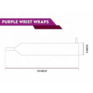 Vente en gros de dragonne robuste personnalisée pour l'haltérophilie Poignets pour femmes 18 pouces Poignets élastiques avec boucle de frappe - Product Image 5