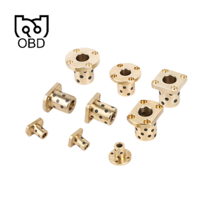 جلبة/شفة/لوح/حلقة ذاتية التشحيم من البولي تترا فلورو إيثيلين (PTFE) منخفضة الصيانة، جلبة نحاسية مدمجة بالجرافيت، جلبة نحاسية 10 مم بدون زيت - Product Image 6